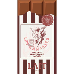 Les Canailles Tablette de Chocolat Aphrodisiaque Lait 100g